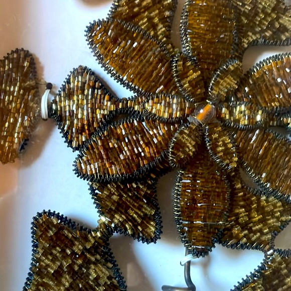 New in Box Neiman Marcus Beaded Christmas Tree Topper - Picture 2 of 4